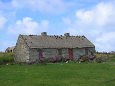 Ireland thatch roof cottage