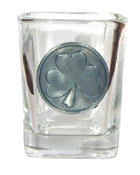 Celtic Ireland Shot Glass 2oz Irish Shamrock