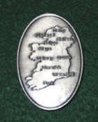 Celtic Ireland Refridgerator Magnet Map of Ireland